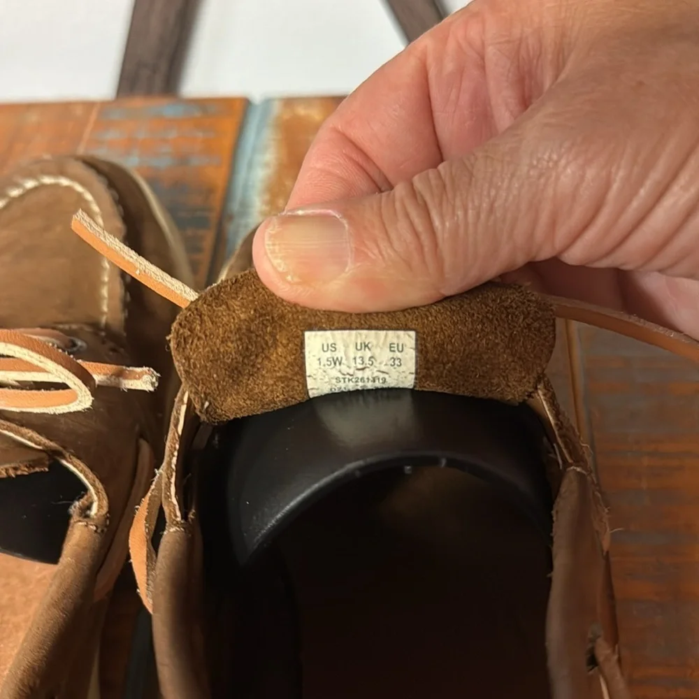 Sperry Kids Leather Dress Shoes - Brown and Tan